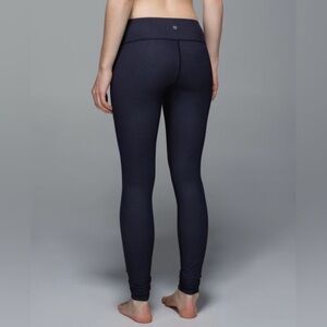 Lululemon Wunder Under Denim Leggings Brushed Black Size 6